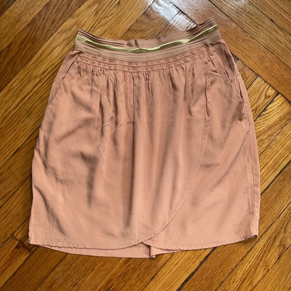 Anthropologie See U Soon Peach Willow Tulip Skirt - Picture 2 of 5